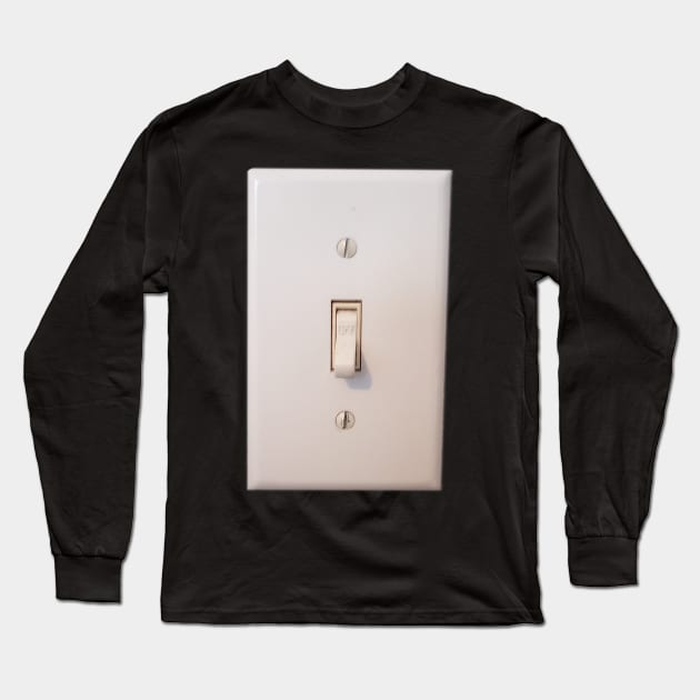 Photograph of Light Switch Turned Off Long Sleeve T-Shirt by MacSquiddles